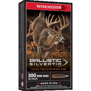 Winchester Ballistic Silvertip 300 Winchester Magnum Ammo 180 Grain Polymer Tip by Bear Creek Arsenal -