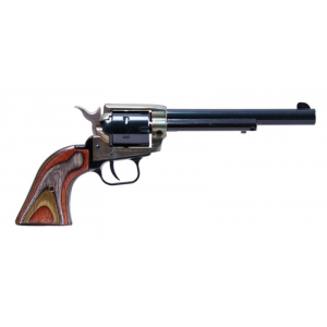 Heritage   Rough Rider   22 Combo 65 Barrel   Fixed Sights  Black Oxide  Simulated Case Hardened Frame  Laminated Wood Grips   6Rd