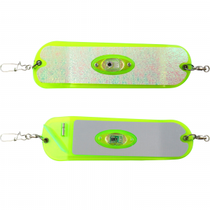 Image of Pro-Troll ProChip ProFlash Lighted Fin Flasher | Glow Chartreuse; 11 in.