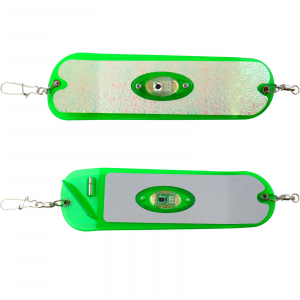 Image of Pro-Troll ProChip ProFlash Lighted Fin Flasher | Glow Traffic Light Green; 8 in.