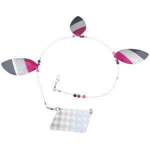 Image of Hammerhead Tackle Cowbell Spinner | Old School Black & Purple; 4/0