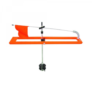 Image of HT Enterprises Deluxe Polar Tip-Up | 200 ft.; Orange