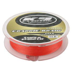 Image of K9 Crappie Braid | 5 lb.; 125 yds.; Neon Red