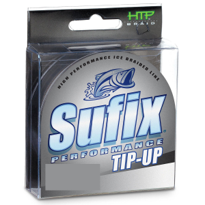 Image of Sufix Performance Tip-Up Ice Braid | 50 lb.; Black; 150 yds.