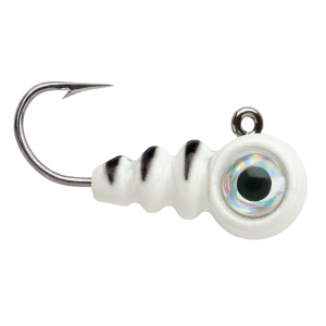 Image of VMC Tungsten Larv Eye Jig | Glow Tiger; 1/16 oz.