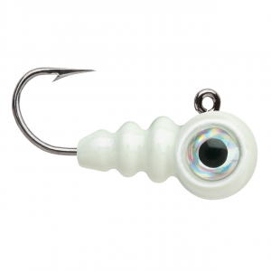 Image of VMC Tungsten Larv Eye Jig | Glow; 1/32 oz.