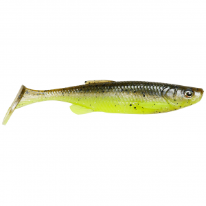 Image of Savage Gear 3D Fat T-Tail Minnow | Green Yellow Pearl; 3 in.