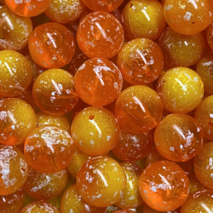 Image of Bloop Beads | Apricot Drop; 14 mm