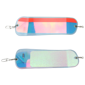 Image of Pro-Troll ProChip Fin Flasher | Moonbeam/Super UV Red Stripe; 11 in.