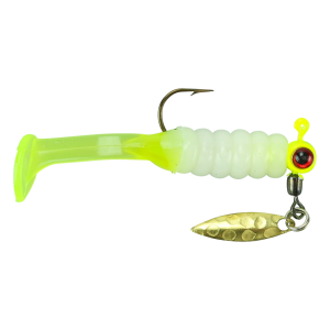 Image of Mr. Crappie Sausage Head Spins Pre-Rigged Slabalicious | Refrigerator White; 1/16 oz.