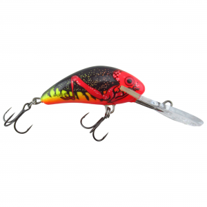 Image of Salmo Floating Hornet Crankbait | Fire Bug; 2 in.