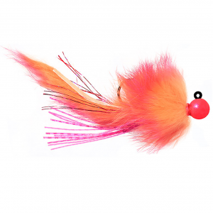 Image of Hawken AeroJig Twitching Jig | Cerise-Peach-Cerise Body; 3/8 oz.