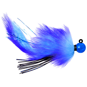 Image of Hawken AeroJig Twitching Jig | Blue Sparkle-Blue-Purple Body; 3/8 oz.