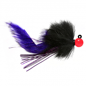 Image of Hawken AeroJig Twitching Jig | Cerise-Black-Purple Body; 3/8 oz.