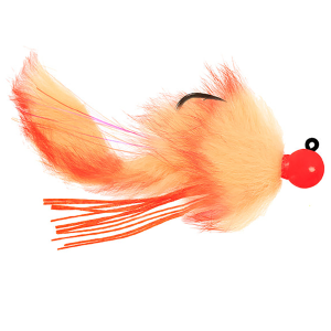 Image of Hawken AeroJig Twitching Jig | Flame-Peach-Flame Body; 1/2 oz.