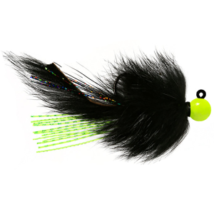 Image of Hawken AeroJig Twitching Jig | Chartreuse-Black Body; 1/2 oz.