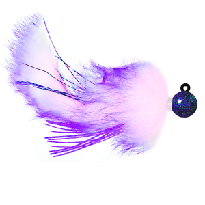 Image of Hawken AeroJig Twitching Jig | Purple-Purple Over White; 1/2 oz.