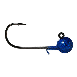 Image of Hawken AeroJig Jig Head with Wire Keeper | Blue Sparkle; 1/4 oz.