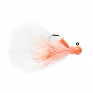 Image of Hawken Marabou Series AeroJig | Peach-Peach-Orange-White; 1/32 oz.