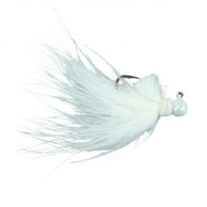 Image of Hawken Marabou Series AeroJig | White-White; 1/32 oz.