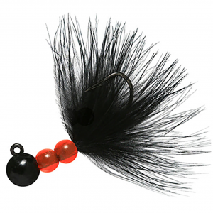 Image of Hawken Beau-Mac Marabou Steelhead Jig | Black; 1/8 oz.