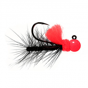 Image of Hawken AeroJig Nightmare Steelhead Jig | Cerise Headed; 1/8 oz.