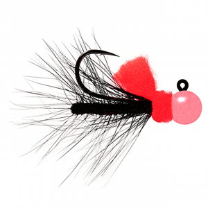 Image of Hawken AeroJig Nightmare Steelhead Jig | Pearl Pink Headed; 1/8 oz.