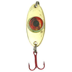 Image of Fish Daddy Dirty Bomb Gold Spoon | Blinking Red; 1/4 oz.