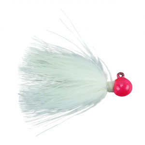 Image of Hawken Sy's Micro Marabou Jig | Hot Pink Head-White; 1/64 oz.