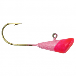 Image of Hawken Shad Dart Jig Head | Pearl Pink Base Cerise Tip; 1/32 oz.