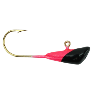 Image of Hawken Shad Dart Jig Head | Cerise Black Tip; 1/16 oz.