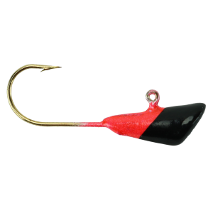 Image of Hawken Shad Dart Jig Head | Flame Black Tip; 1/8 oz.