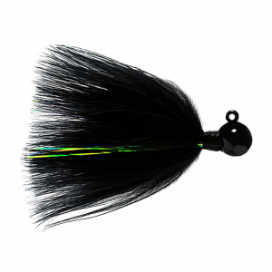 Image of Hawken Sy's UV Marabou Jig | Black Hd-Black; 1/8 oz.