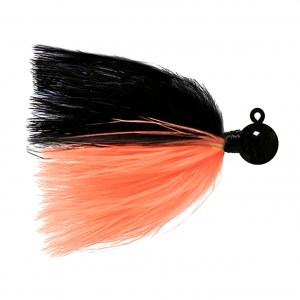 Image of Hawken Sy's UV Marabou Jig | Black Hd-Peach-Black; 1/8 oz.