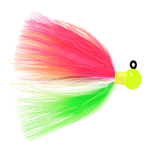Image of Hawken Sy's UV Marabou Jig | Chartreuse Hd-Sherbet; 1/4 oz.