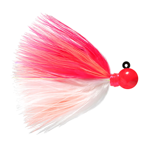 Image of Hawken Sy's UV Marabou Jig | Cerise Hd-Shrimp; 1/4 oz.