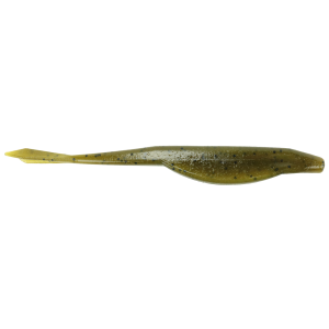 Image of Yamamoto D-Shad | Green Pumpkin w/ Black Flake; 5 in.