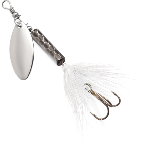 Image of Blue Fox Whip Tail Deep Runner Spinner | Silver; 1/16 oz.