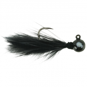 Image of Hawken AeroJig ZipZip Jigs | Black/Black; 1/16 oz.