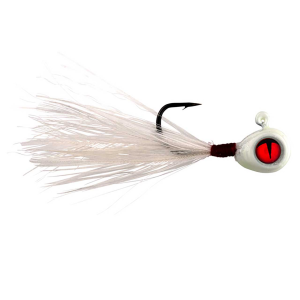 Image of Northland Tungsten Crappie King Fly | Super-Glo White; 1/16 oz.