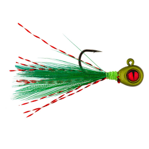 Image of Northland Tungsten Crappie King Fly | Olive; 1/16 oz.