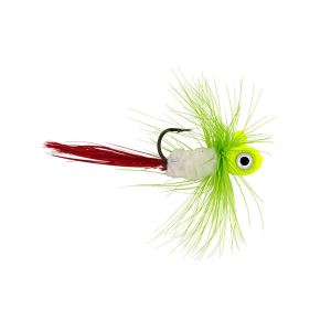 Image of Northland Tungsten Flat Fry Fly | Glo Chartreuse; 1/16 oz.