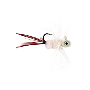 Image of Northland Tungsten Flat Fry Fly | Glo White; 1/16 oz.