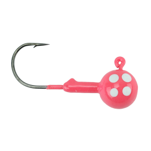Image of Northland Gum-Ball Jig Head | Super-Glo Polka Dot; 3/8 oz.