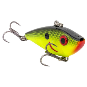 Image of Strike King Bitsy Shad | Black Chartreuse