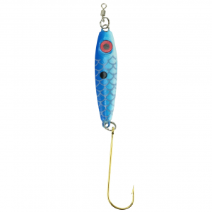 Image of Bink's Minnow Spoon | Blue Glow; 1/4 oz.