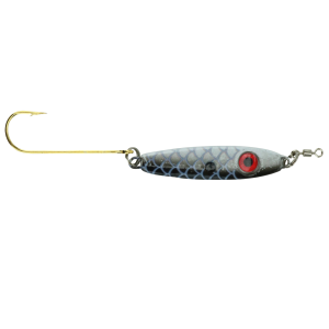 Image of Bink's Minnow Spoon | White-Black Back; 1/8 oz.