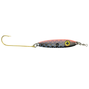 Image of Bink's Minnow Spoon | White-Grey Back-Orange Belly; 1/8 oz.