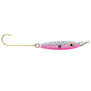 Image of Bink's Minnow Spoon | White-Pink Back; 1/8 oz.