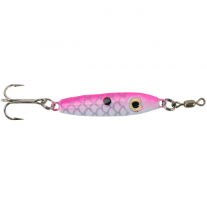 Image of Bink's Pro Series Spoon | White-Pink Back; 1/4 oz.